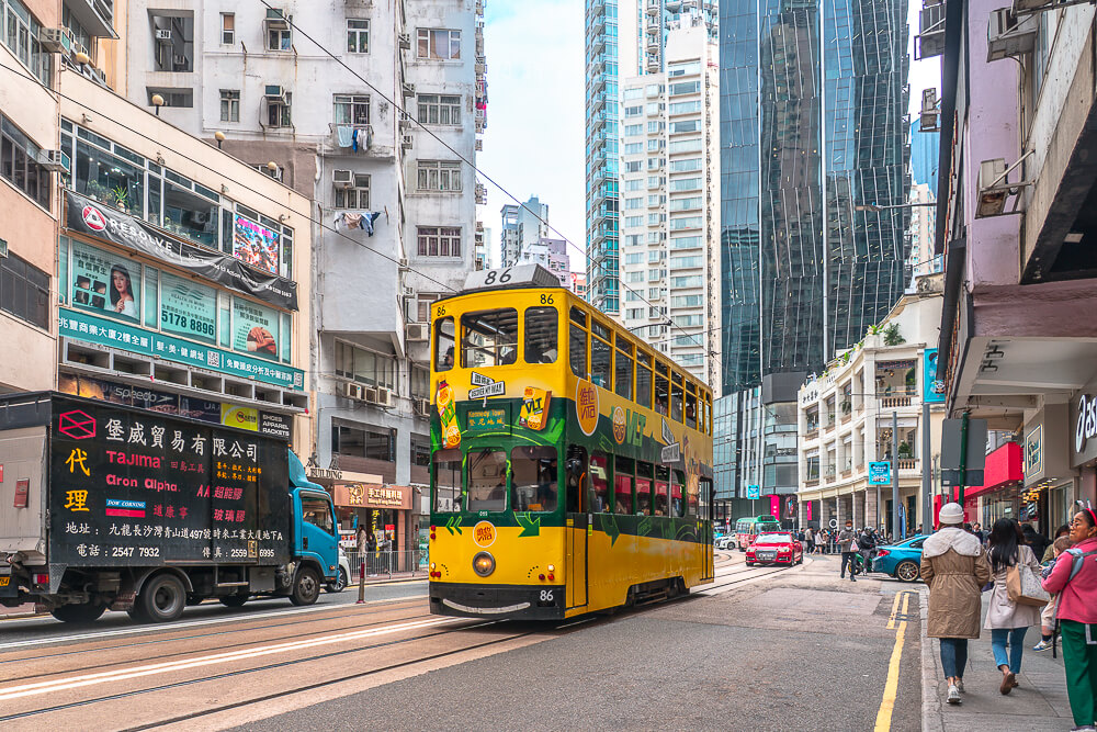香港叮叮車（電車）｜港島必搭，全程 HK$3 超划算