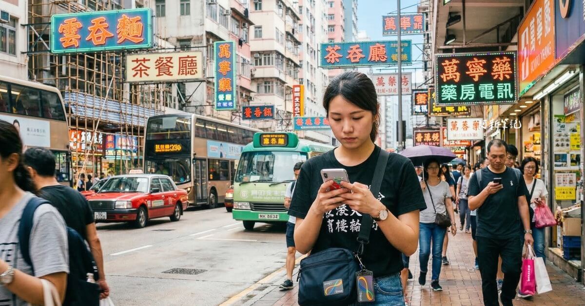 2026香港eSIM推薦哪家？實測5家品牌完整比較：阿新愛玩樂、DJB、威訊、Klook、KKday，吃到飽5天NT$479起。港澳通用、中港澳免翻牆方案怎麼選？10大維度比較表一眼看完，附eSIM安裝教學和香港行程住宿推薦，看完直接選不用再爬文！