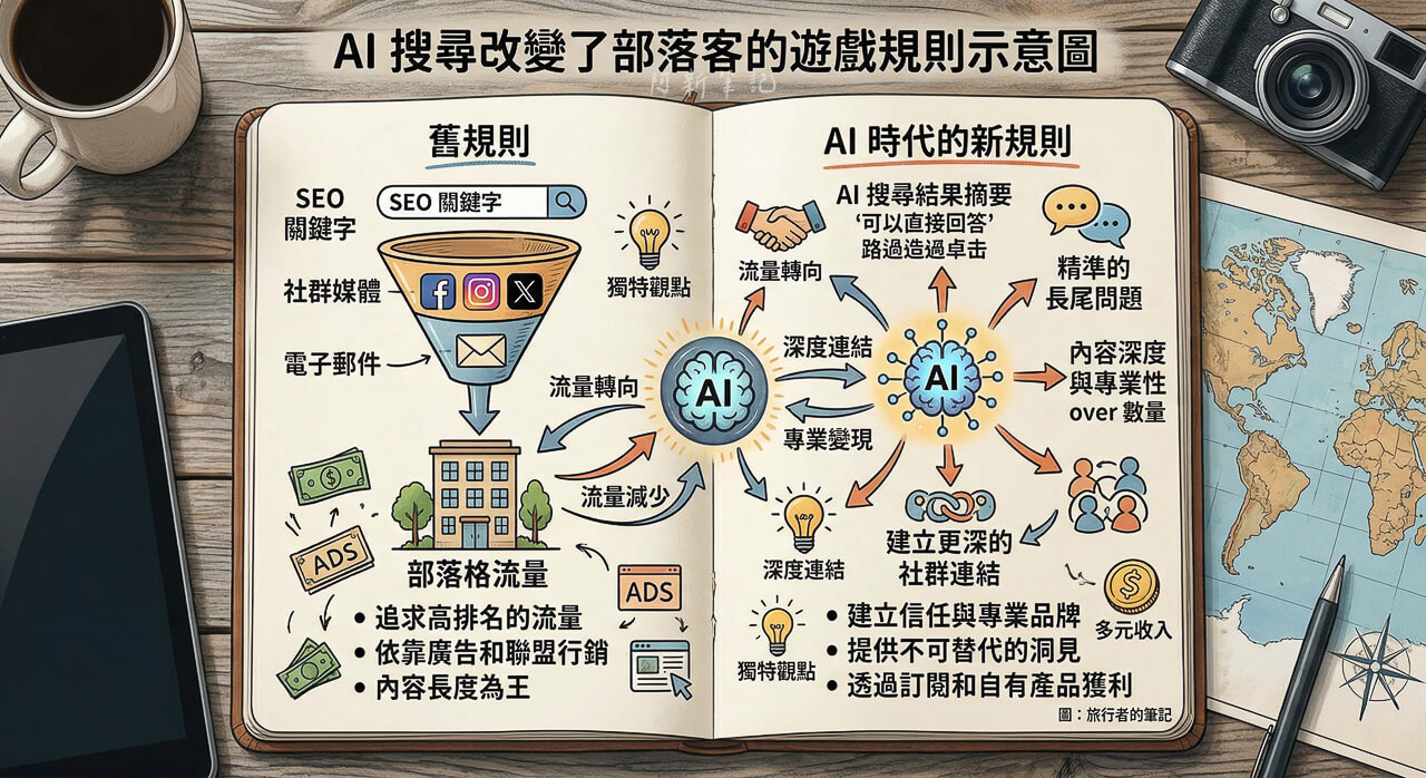 2026 AI 時代 部落格經營 Google AI Overview