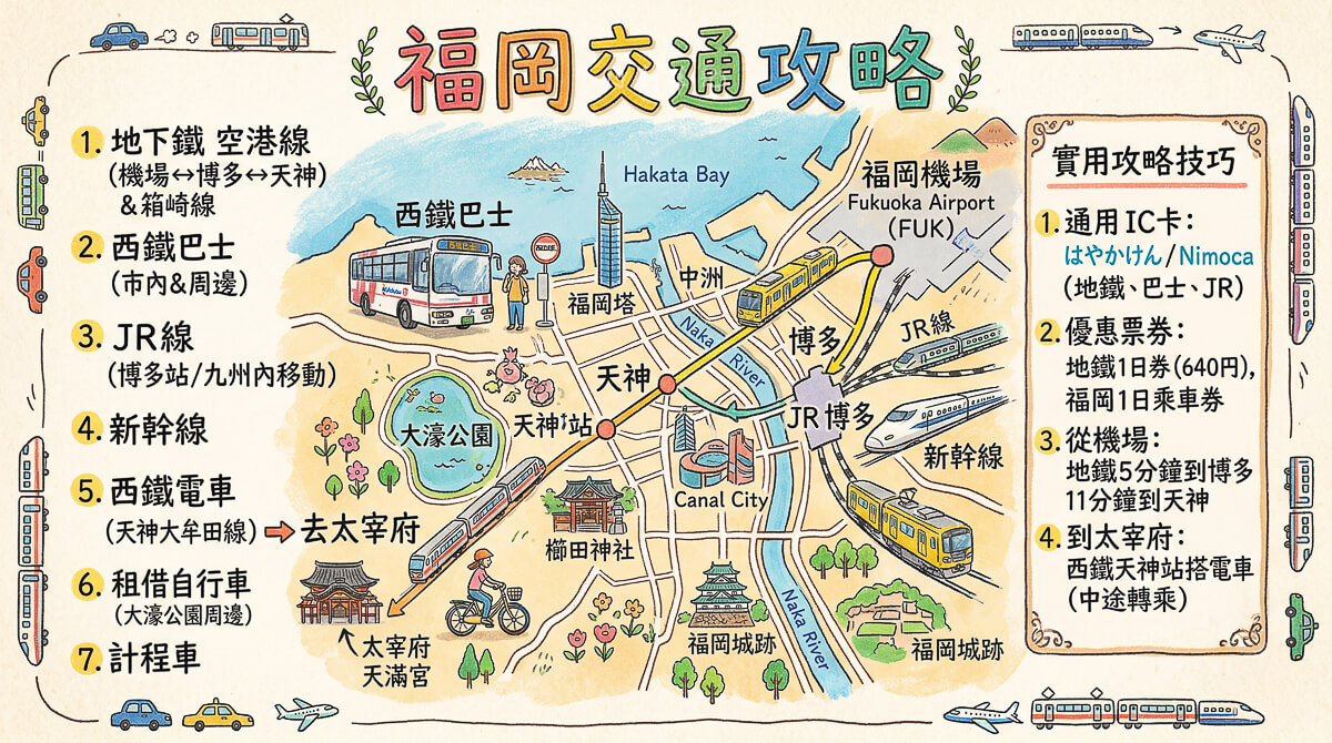 福岡交通方式｜博多車站交通樞紐