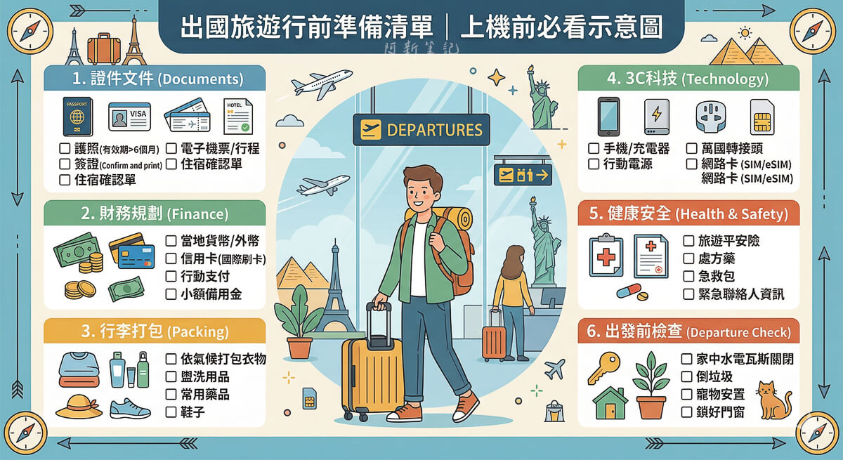 台灣免簽國家 出國上網 eSIM 準備
