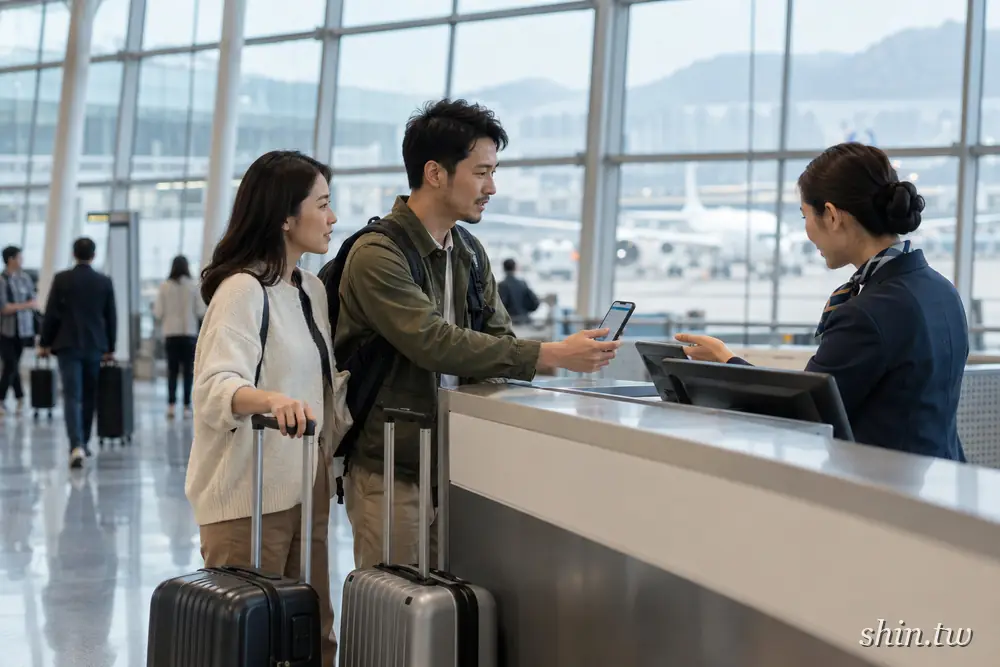 多人一起出國 機票分開訂 機場櫃台報到