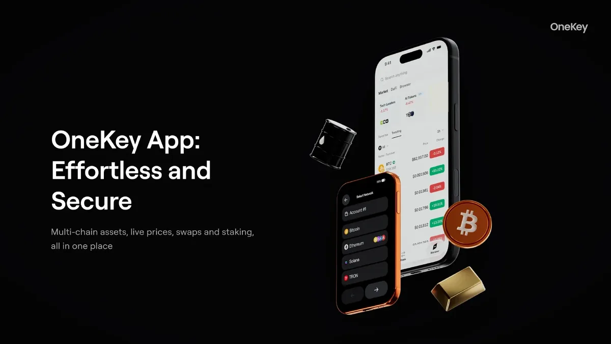 OneKey App 搭配 OneKey Pro 2 管理多鏈資產